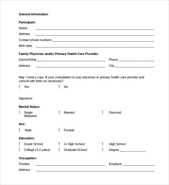 school medical history form