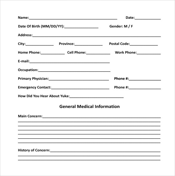 FREE 11+ Sample Medical Consultation Forms in PDF MS Word