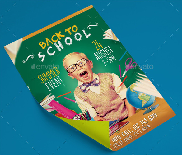 back to school flyer templates free download