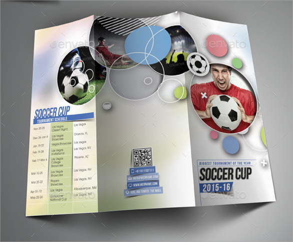 sport multipurpose trifold brochure template