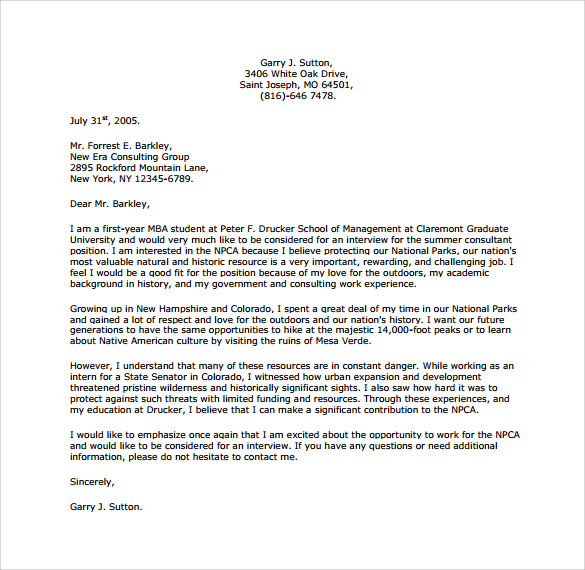 FREE 8 Sample Consulting Cover Letter Templates In PDF MS Word