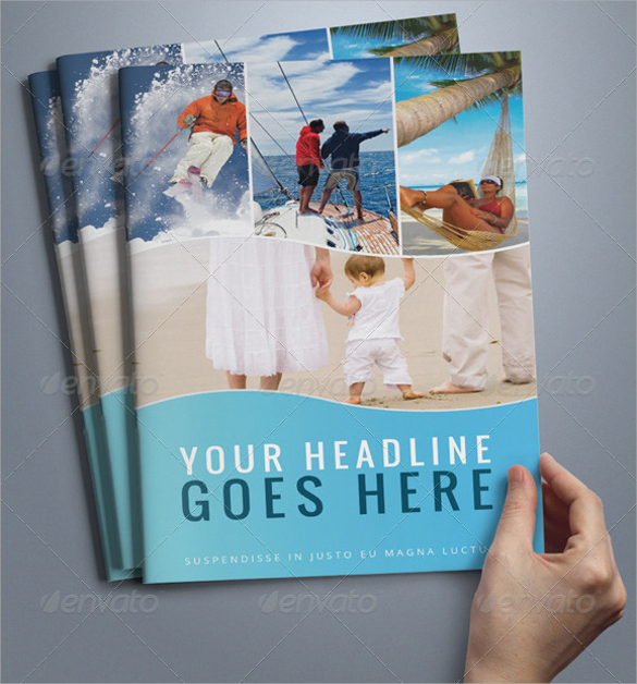 gorgeous travel brochure template download