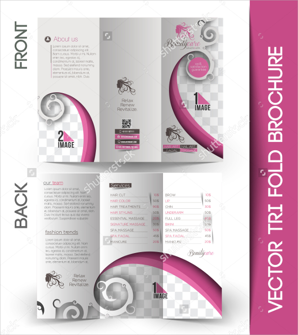 salon brochure templates download free download
