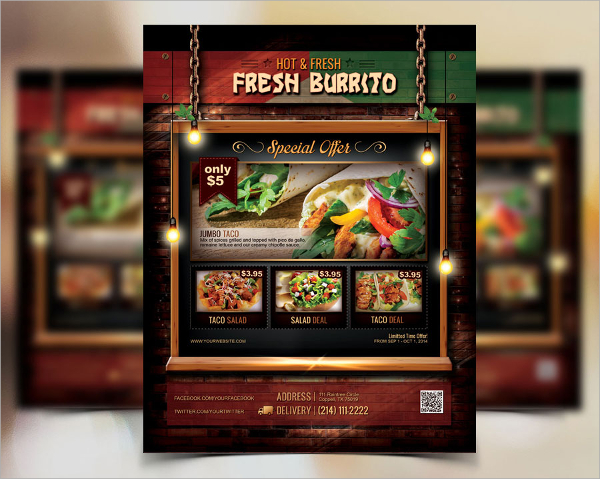 restaurant flyer example