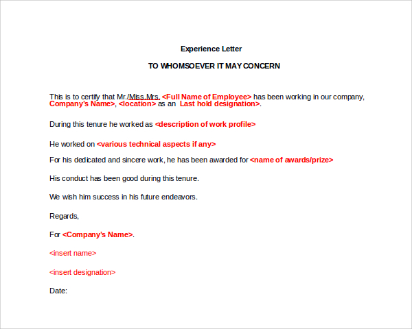 Working experience or work experience. Experience Letter format. Work experience Letter. Work[experience Letter example. Experience Letter example.