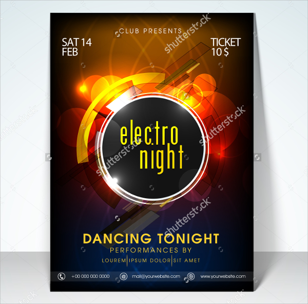 electro night flyer