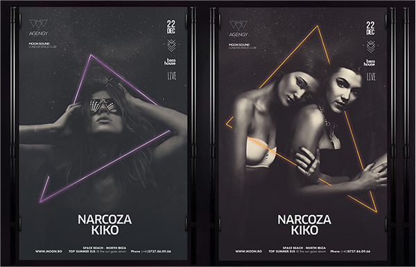 psd file club flyer template