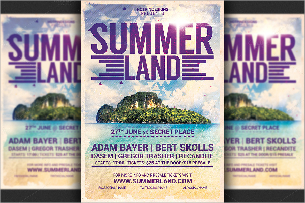 summer party flyer 