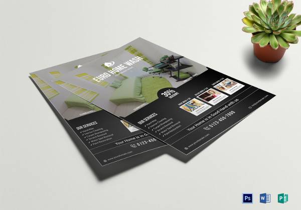 cleaning service flyer template