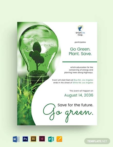 green energy flyer template1