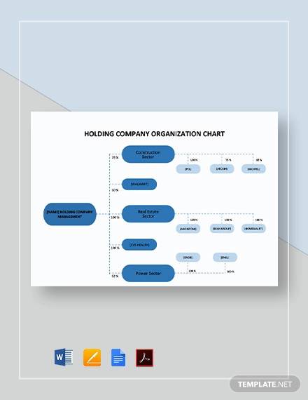 holding company organizational chart template