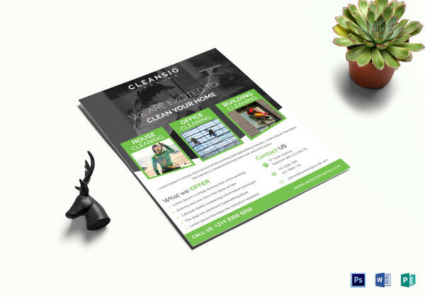 house cleaning flyer template