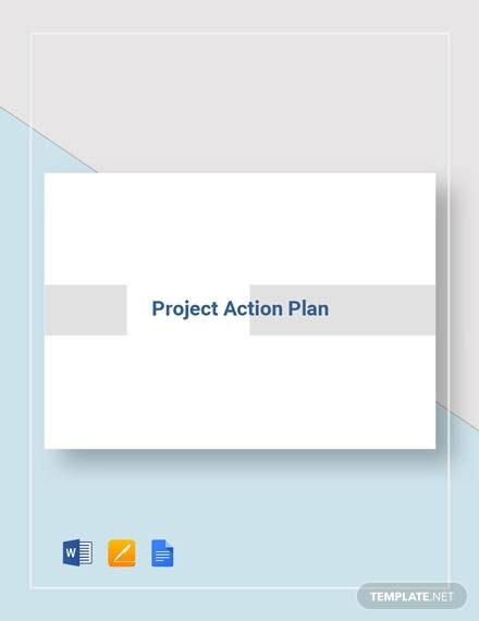 sample project action plan