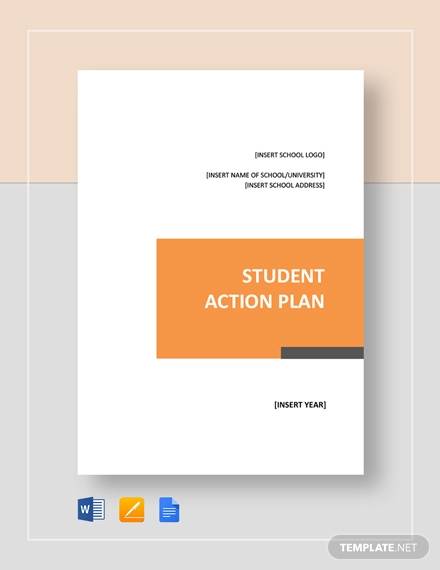student action plan template