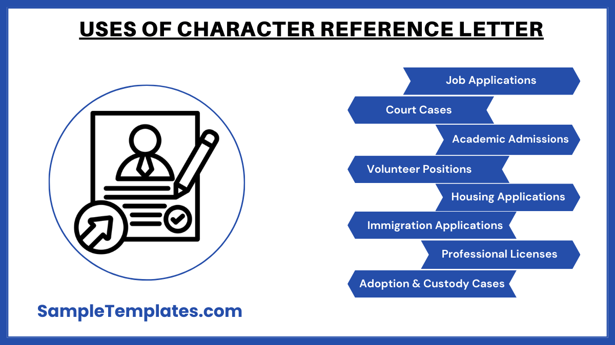 uses of character reference letter