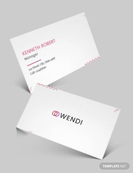wedding planners business card template