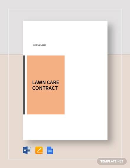 lawn care contract