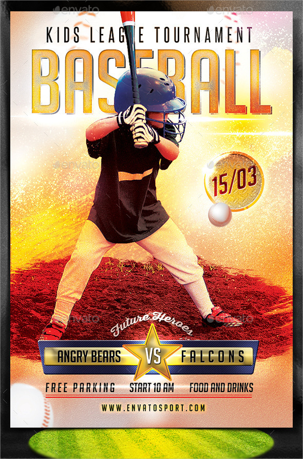 Free Baseball Flyer Template Word