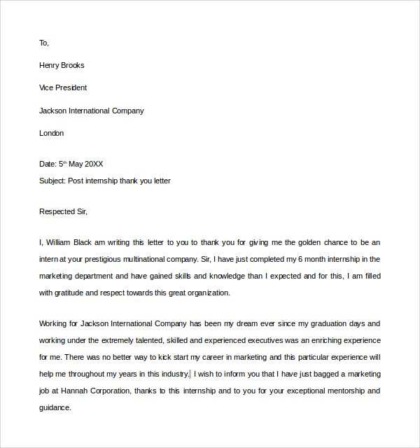 How to write letter of appreciation college recommendation