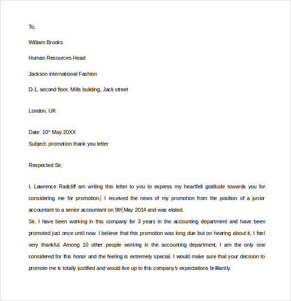intent of format promotion letter Free Letters You for Download Thank Promotion to 10 intent of format promotion letter Free Letters You for Download Thank Promotion to 10