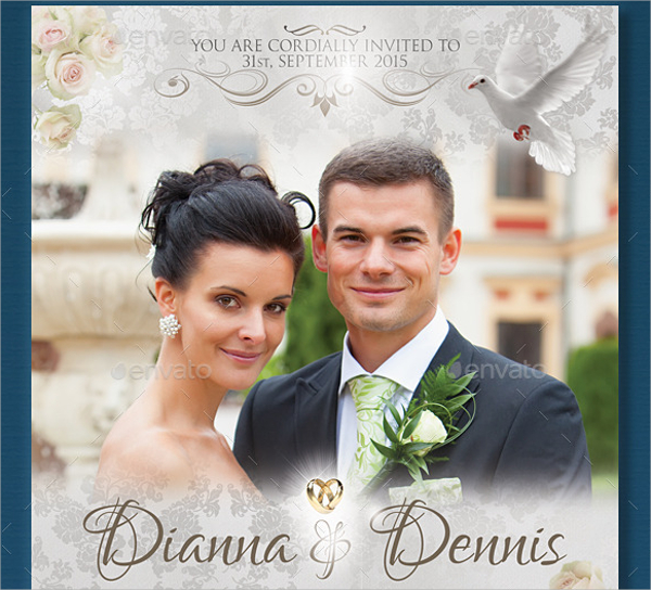 cute wedding flyer template download