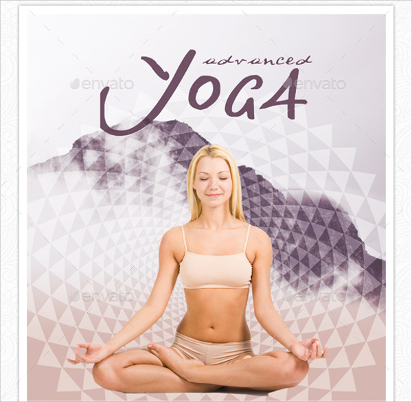 yoga flyer photoshop psd format download
