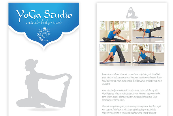 fantastic yoga flyer template download