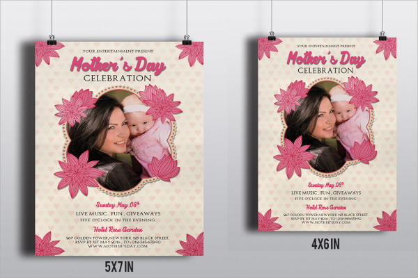 psd format mothers day flyer