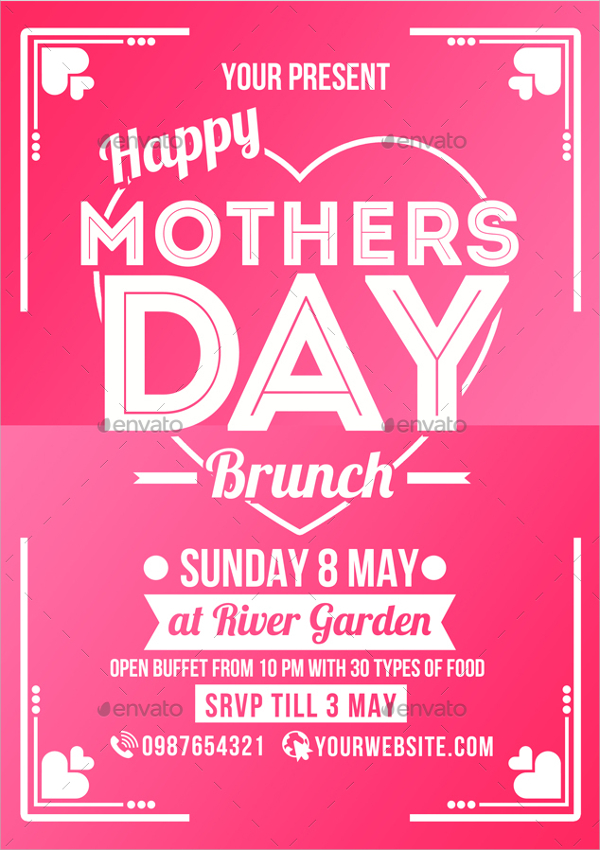 colorful mothers day flyer3