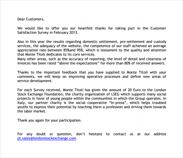 FREE 8+ Sample Customer Thank You Letter Templates in PDF