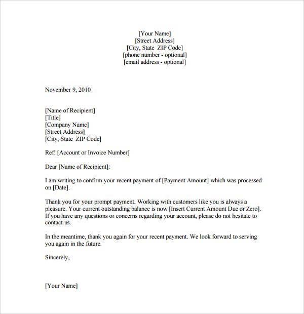 FREE 11+ Sample Customer ThankYou Letter Templates in PDF MS Word