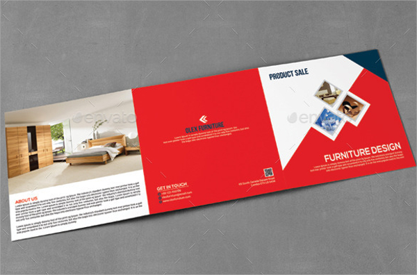 product sale square trifold brochure templates