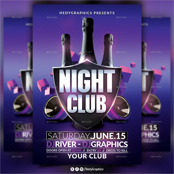 amazing night club flyer