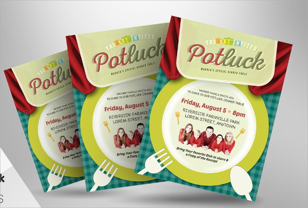 potluck event flyer template