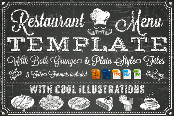 Menu Board Design Templates Free