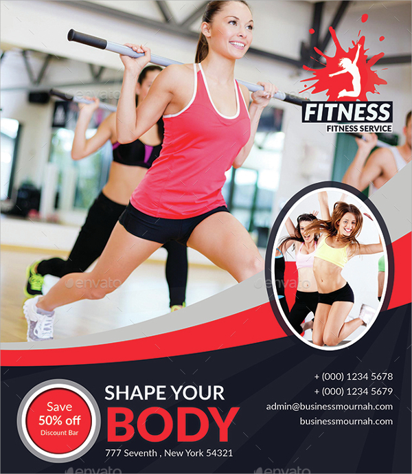 psd fitness flyer 