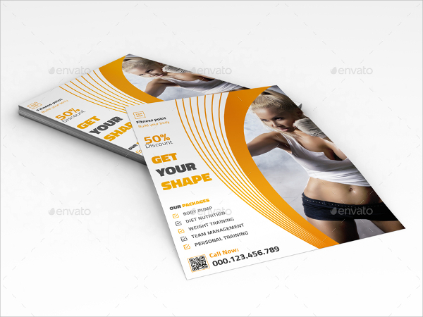 body fitness flyer template