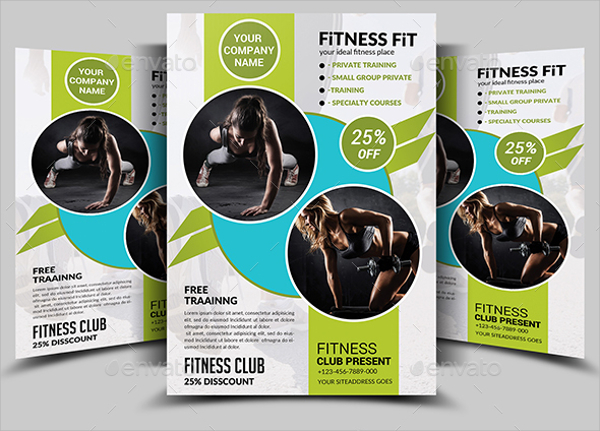 photoshop psd fitness flyer 