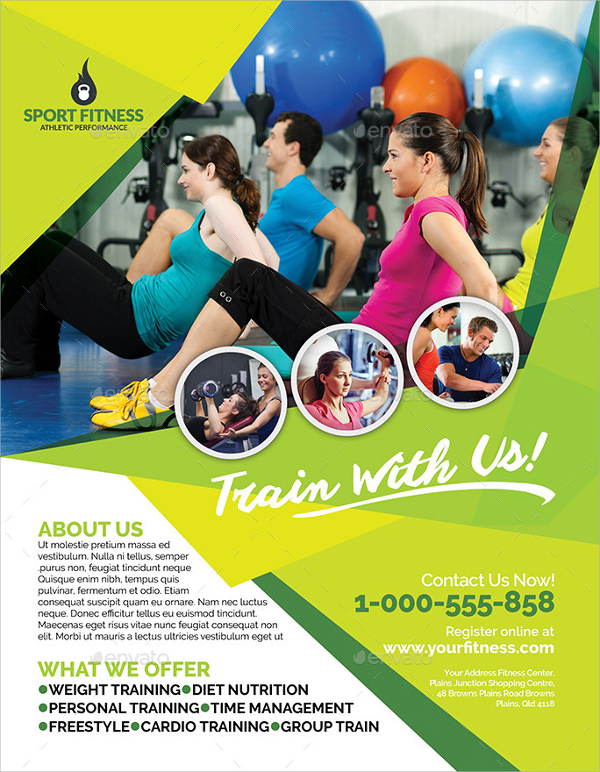 exercise fitness flyer 