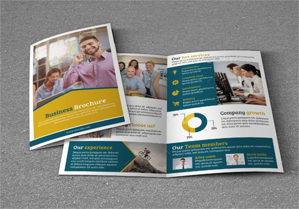 bi fold business brochure photoshop psd format