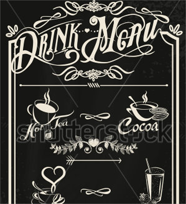 amazing drink menu template