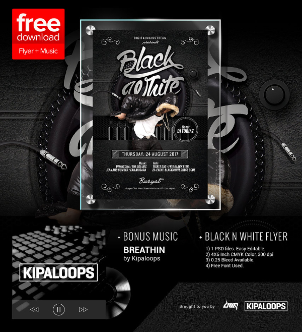 FREE 20+ Black and White Flyer Templates in EPS PSD