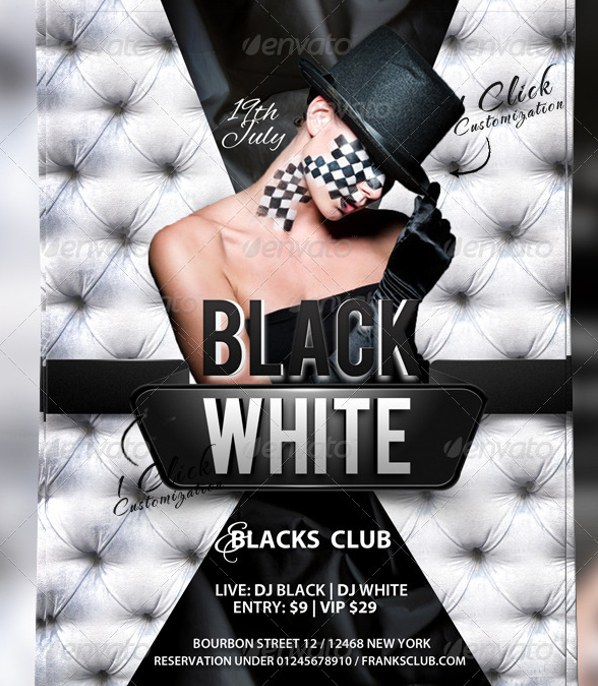22+ Black and White Flyer Templates Sample Templates