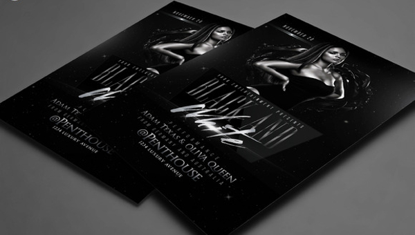 FREE 20 Black And White Flyer Templates In EPS PSD