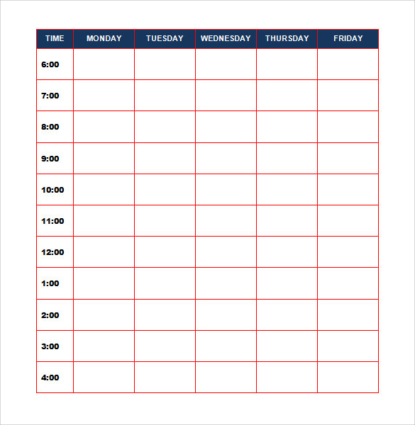 2016 weekly budget calendar