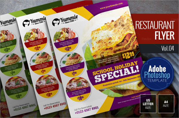 restaurant flyer template1