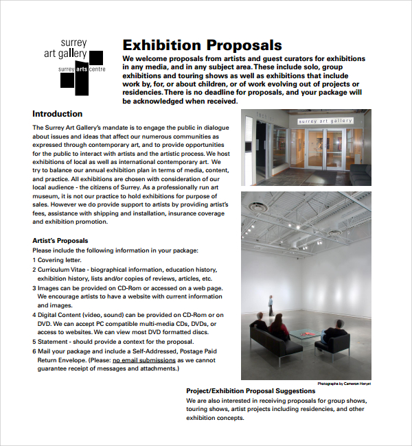 Free 10 Art Proposal Templates In Pdf Ms Word Pages Google Docs