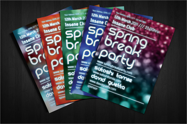 spectacular spring party flyer