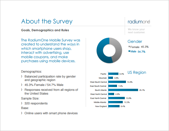 mobile marketing survey report example