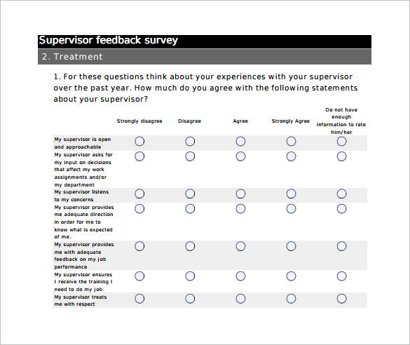 FREE 10 Sample Feedback Survey Templates In MS Word PDF
